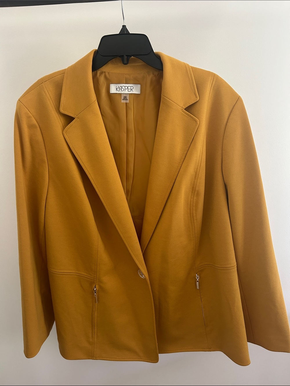 Kasper Mustard Yellow Single-Button Blazer w/ Gold Accents 

*WORN ONCE*